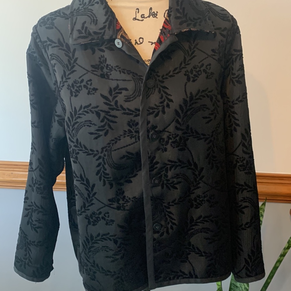Vintage reversible tapestry jacket - Picture 11 of 12